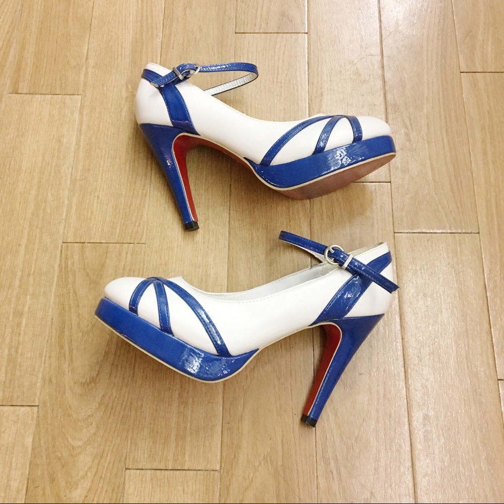 FAHRENHEIT Red Bottom Mary Janes